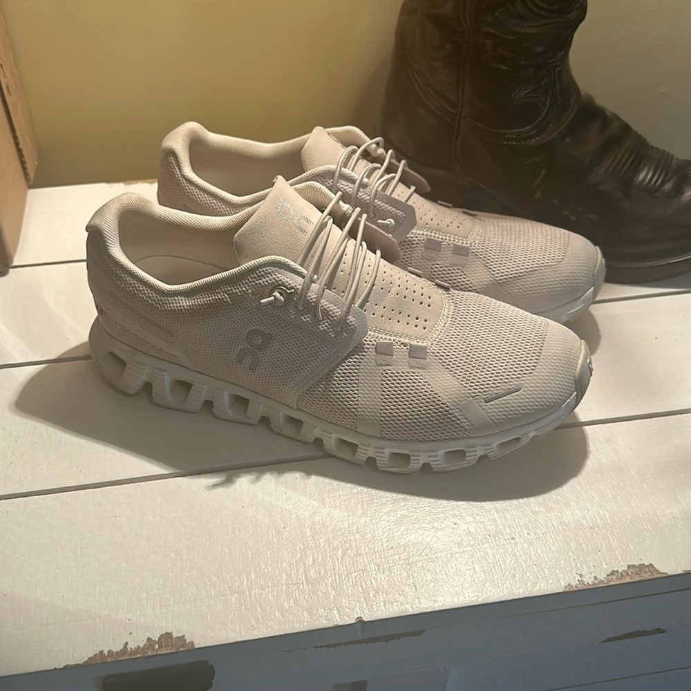 On cloud shoes